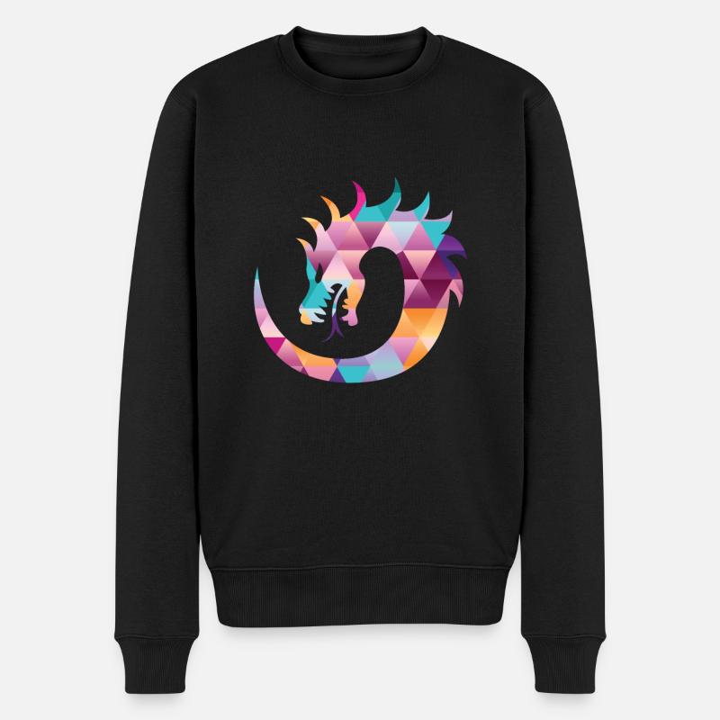 Dragon serpent symbolisme chinois cadeau - Pull Premium bio Homme - noir