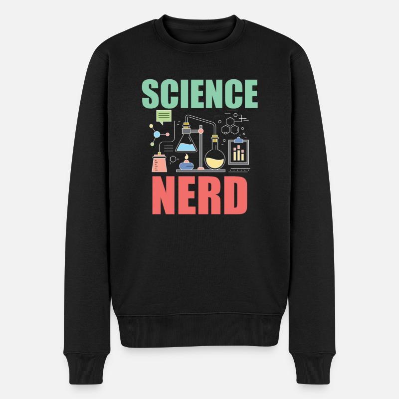 Science Nerd - Pull Premium bio Homme - noir
