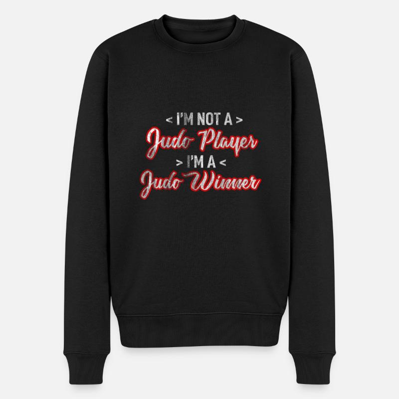 judo - Pull Premium bio Homme - noir