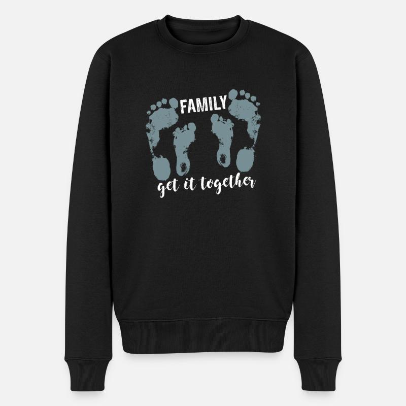 famille - Pull Premium bio Homme - noir