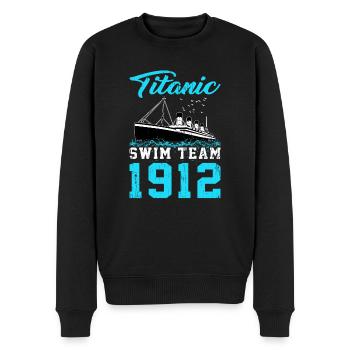 Schwimmer Titanic Swim Team 1912 Schwimmen - Männer Premium Bio Pullover - Schwarz - Vorne - Nico (187cm)