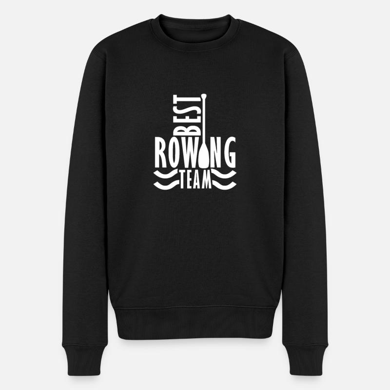 Best Rowing Team Rudern - Männer Premium Bio Pullover - Schwarz