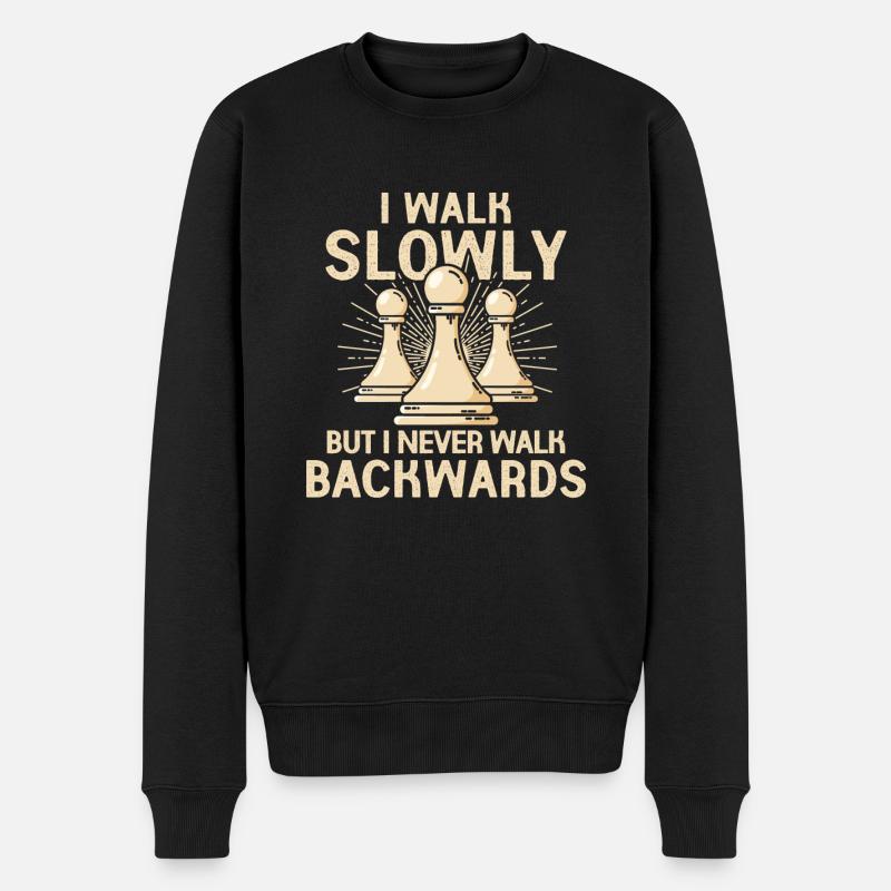 Schach - Männer Premium Bio Pullover - Schwarz