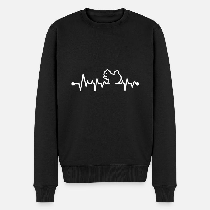 Pouls d'écureuil - Pull Premium bio Homme - noir