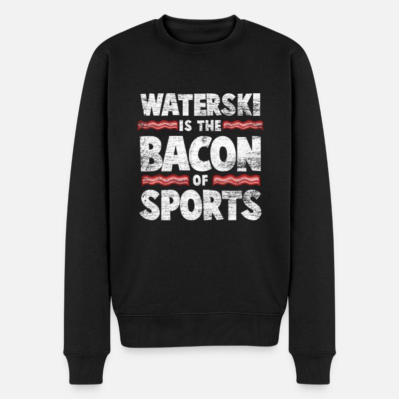 Bacon ski nautique - Pull Premium bio Homme - noir