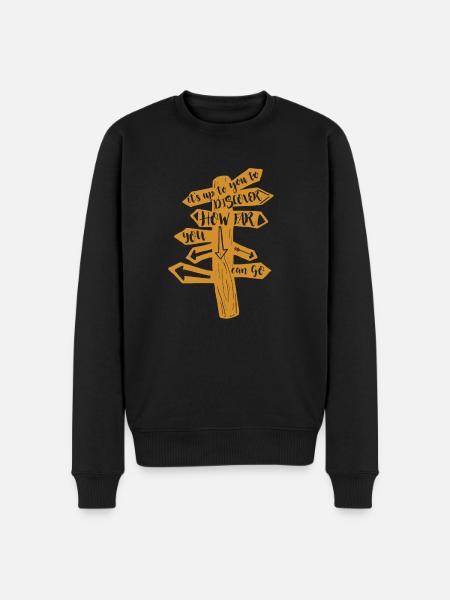 World trip adventure - Men's Premium Organic Jumper - black