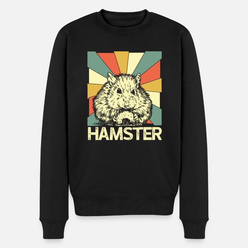 Hamster hamster baking - Men's Premium Organic Jumper - black