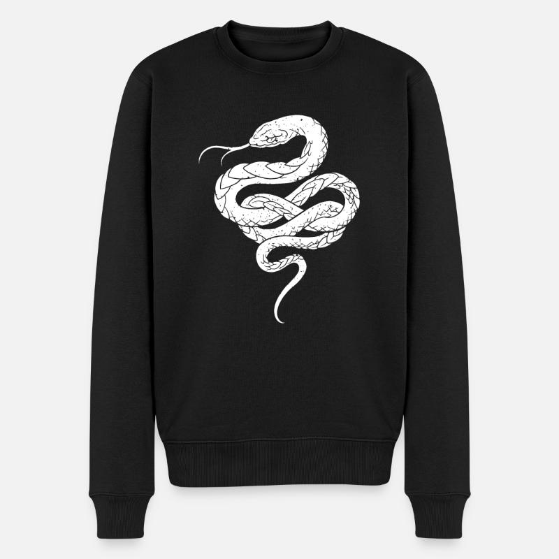 serpent - Pull Premium bio Homme - noir