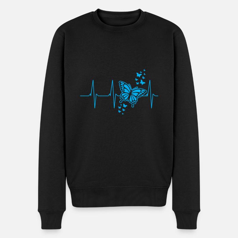 Papillon pouls - Pull Premium bio Homme - noir