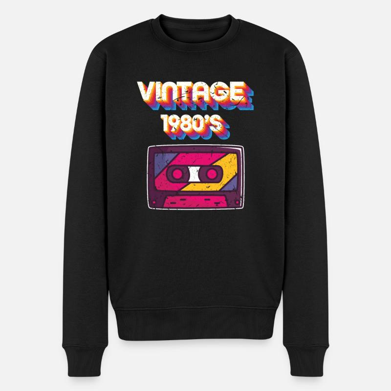 Musik - Männer Premium Bio Pullover - Schwarz