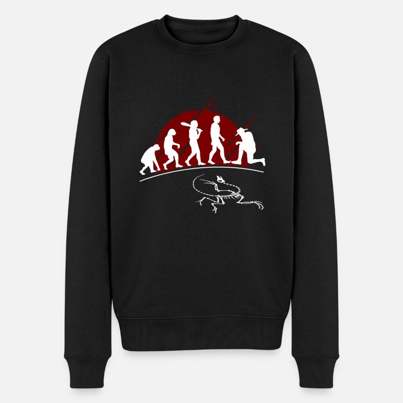 Evolution Archäologe - Männer Premium Bio Pullover - Schwarz