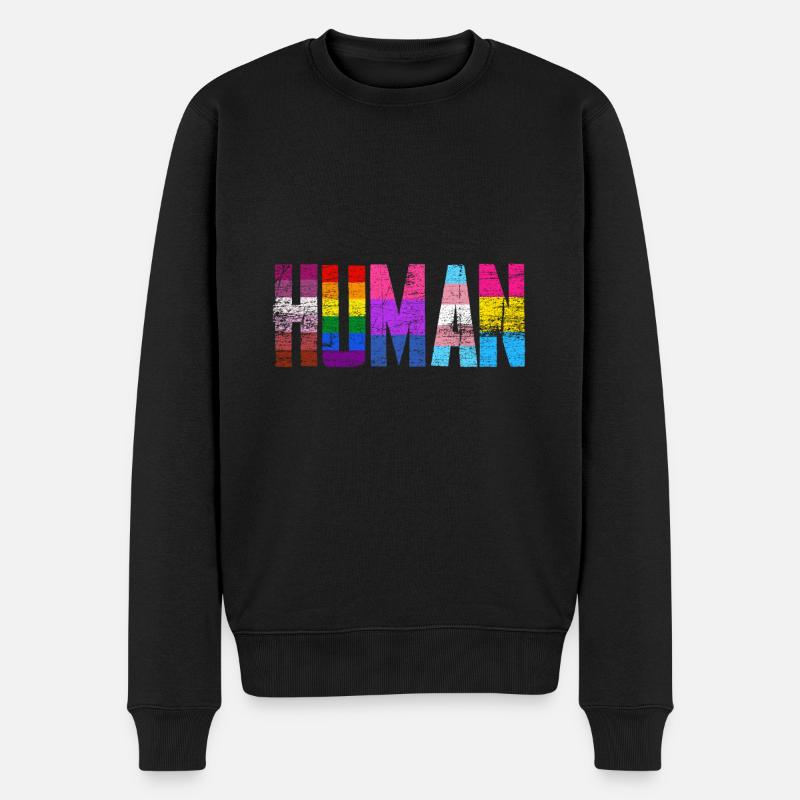 LGBT - Männer Premium Bio Pullover - Schwarz
