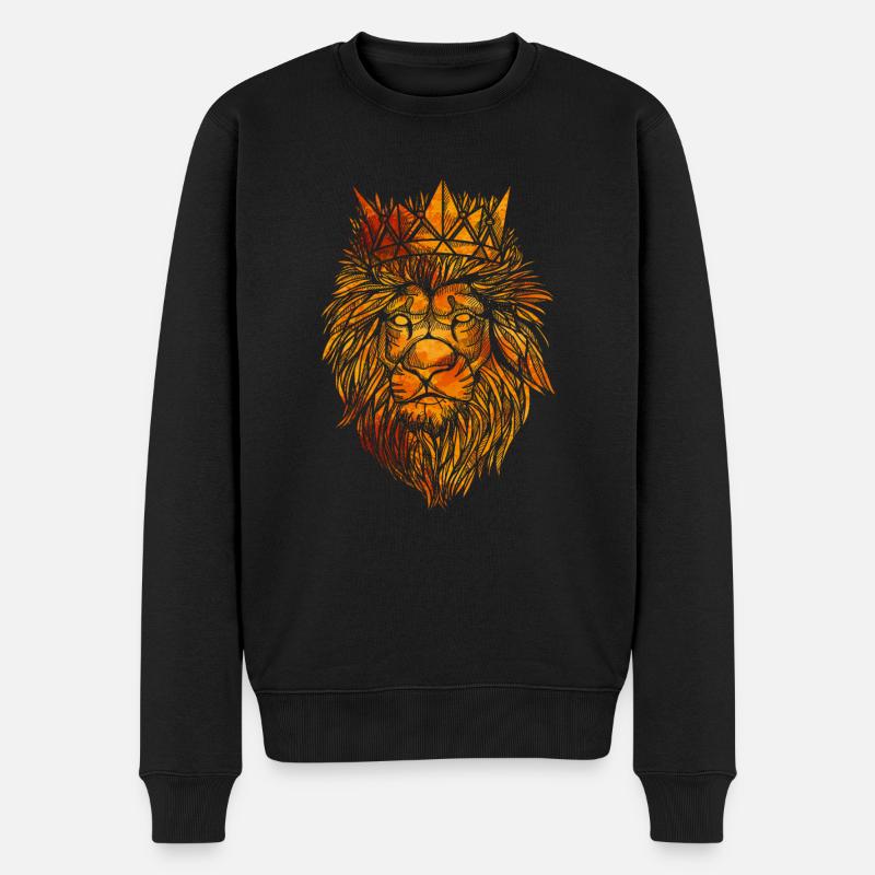 Couronne de lion - Pull Premium bio Homme - noir