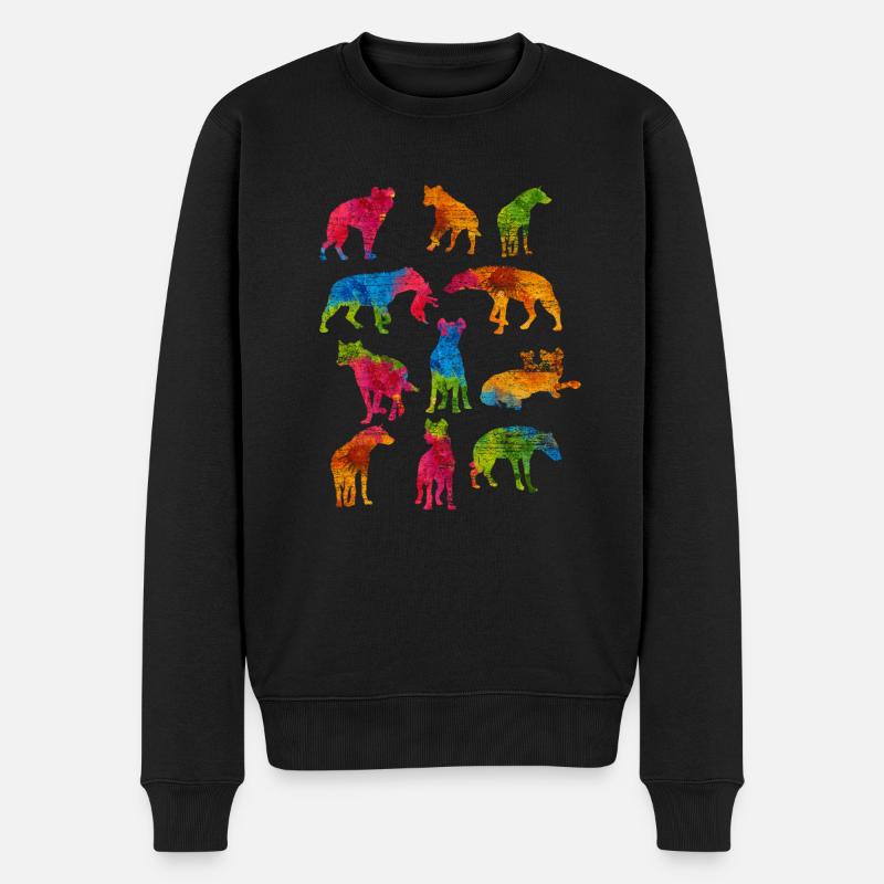 hyène - Pull Premium bio Homme - noir