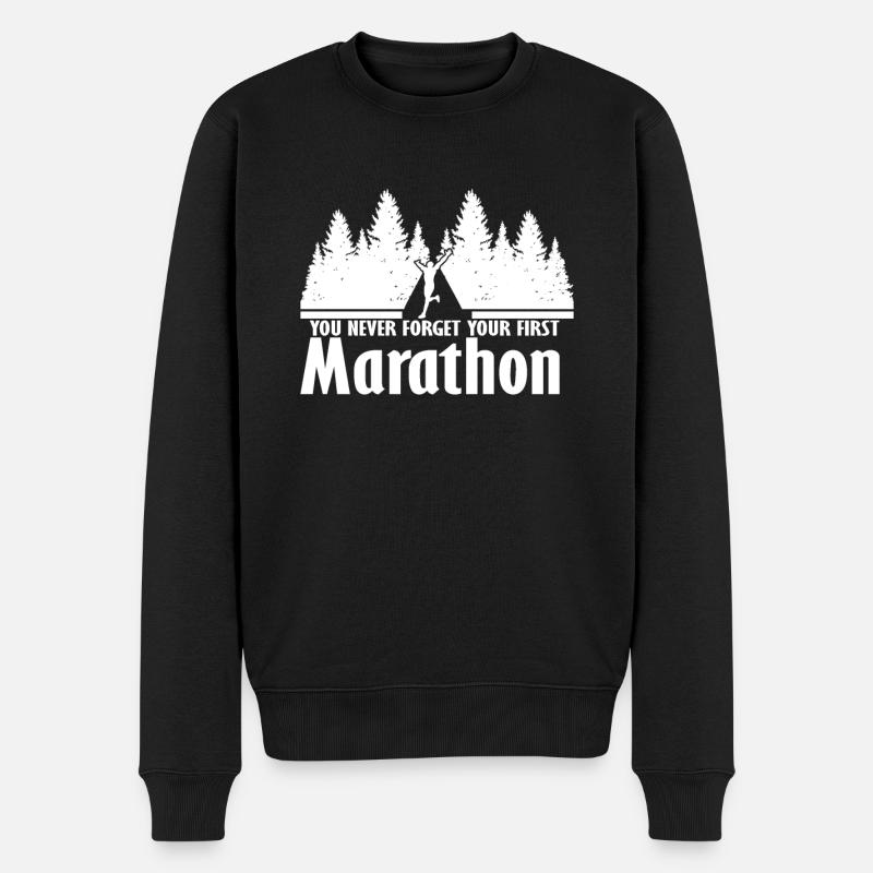 Marathon - Pull Premium bio Homme - noir