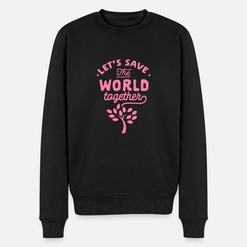 Klimawandel Klimawandel Klimawandel Klimawandel - Männer Premium Bio Pullover - Schwarz