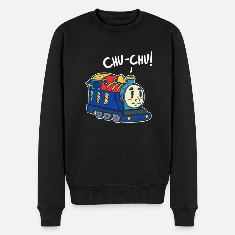 Train - Pull Premium bio Homme - noir