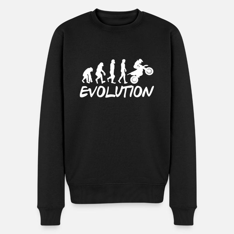 Évolution de la moto - Pull Premium bio Homme - noir