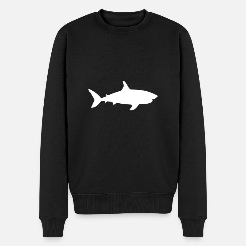 requin - Pull Premium bio Homme - noir