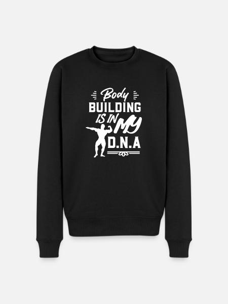 Bodybuilding - Men's Premium Organic Jumper - black