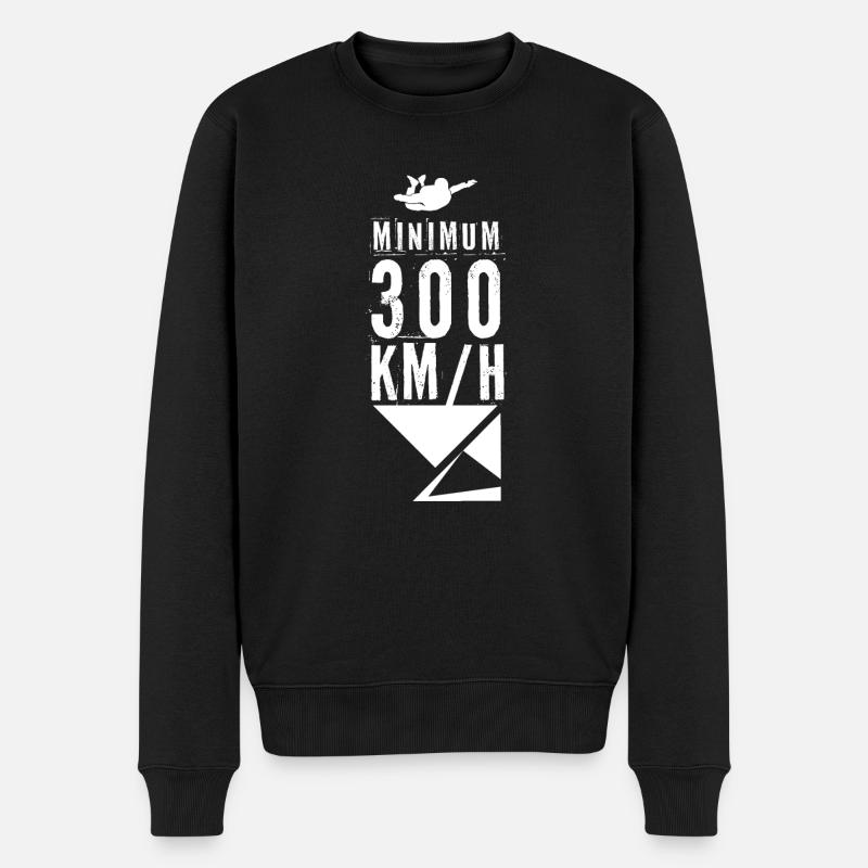 Fallschirmspringen - Männer Premium Bio Pullover - Schwarz