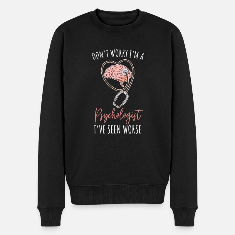 Honnêteté psychologue - Pull Premium bio Homme - noir