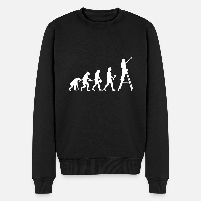 Evolution du peintre - Pull Premium bio Homme - noir