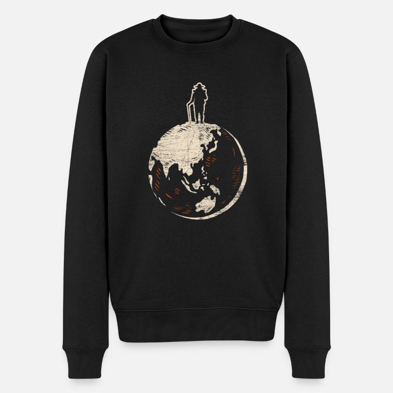 Reisen - Männer Premium Bio Pullover - Schwarz