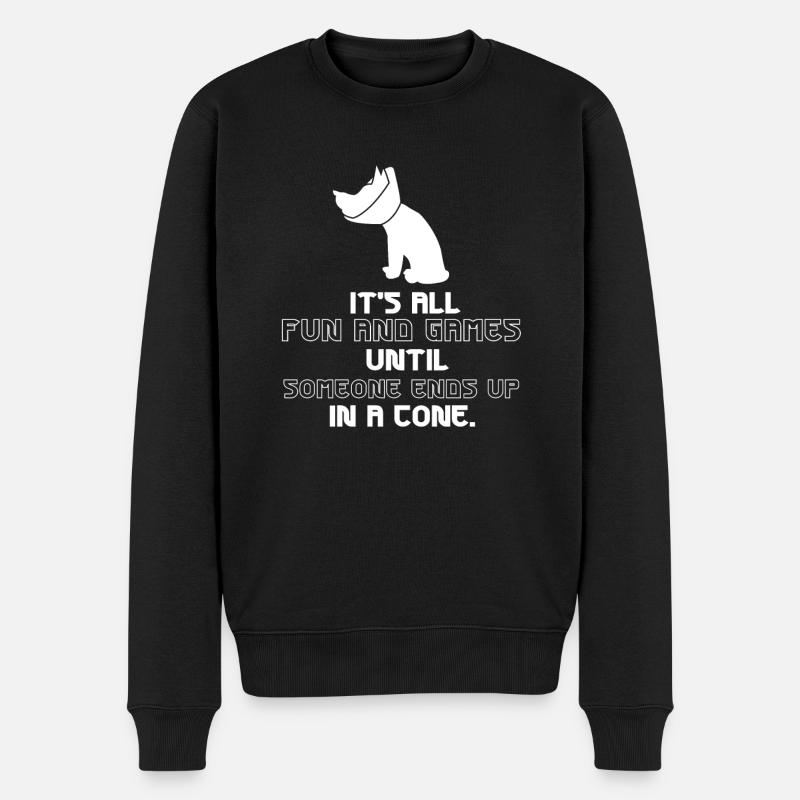 Tierarzt Mitleid - Männer Premium Bio Pullover - Schwarz