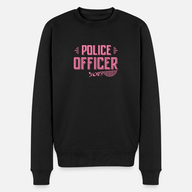 Officier de police - Pull Premium bio Homme - noir