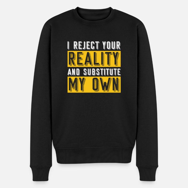 Réalité de la philosophie - Pull Premium bio Homme - noir