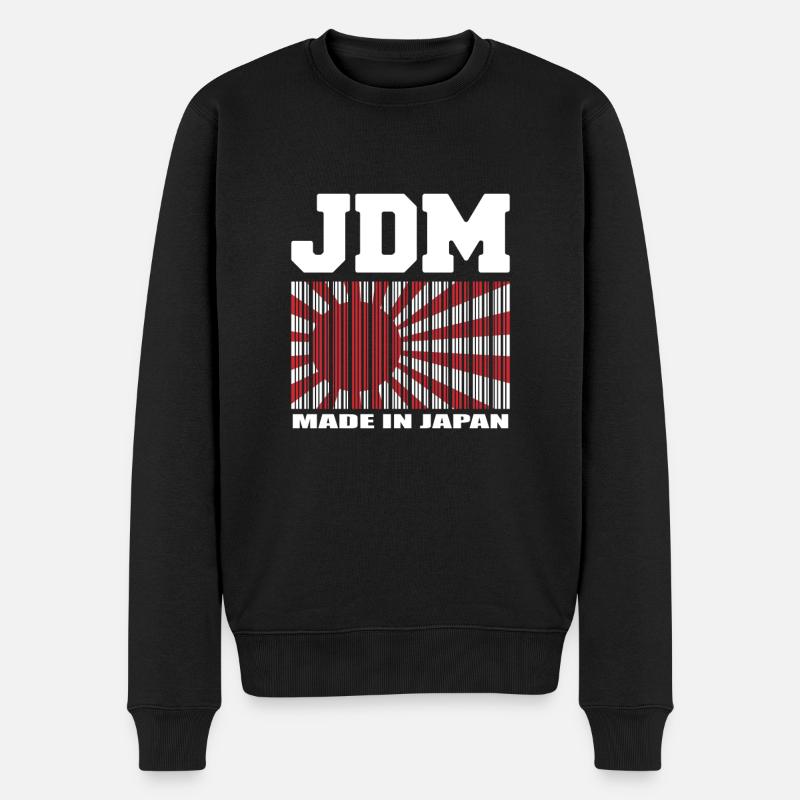 JDM Japanisch Auto Tuner Made In Japan Geschenk - Männer Premium Bio Pullover - Schwarz