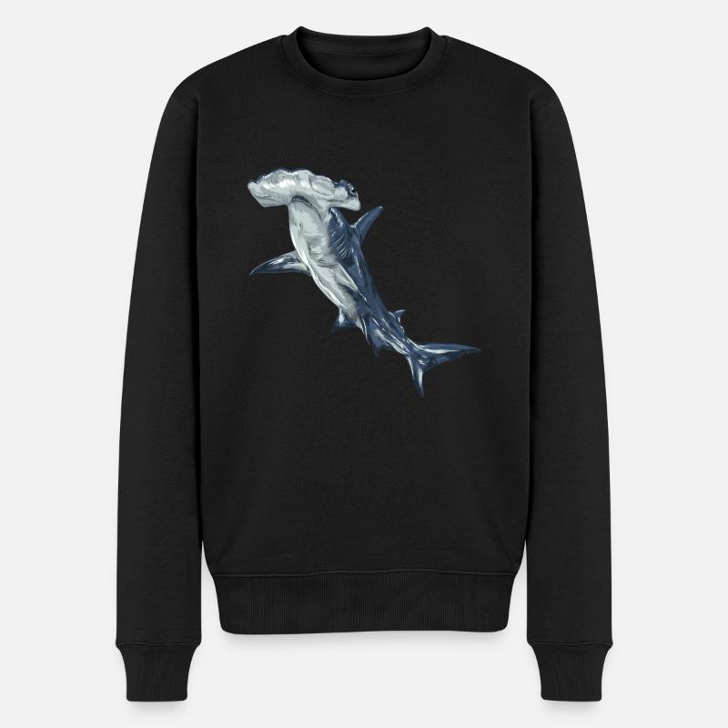 Requin, requin - Pull Premium bio Homme - noir