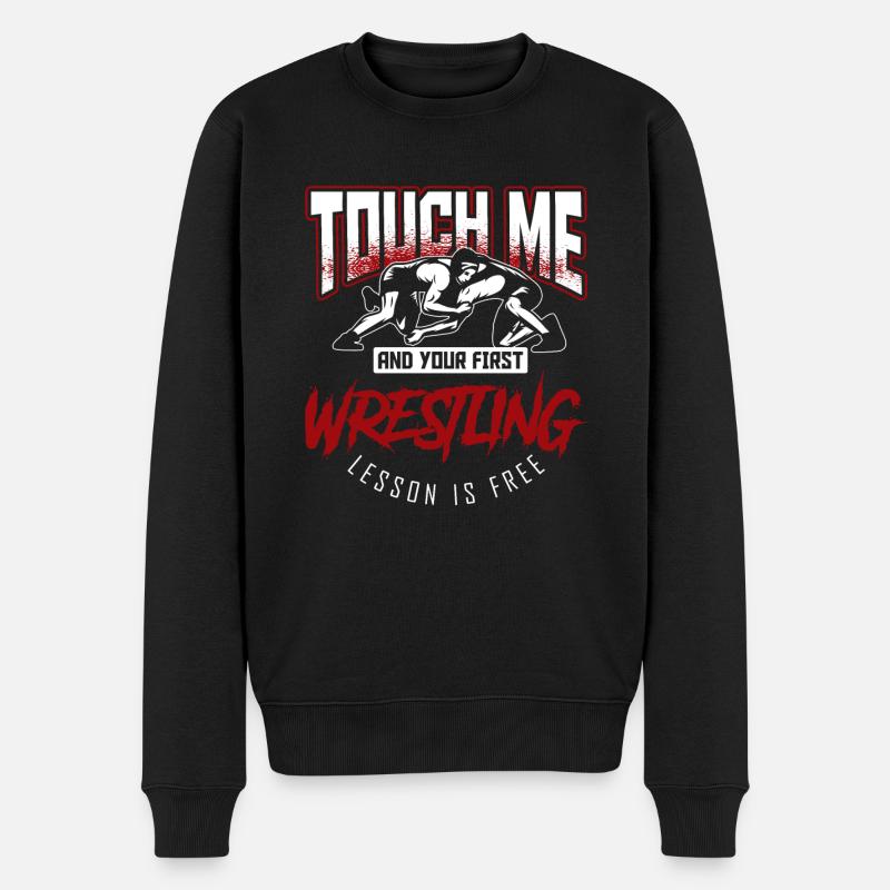 lutte - Pull Premium bio Homme - noir