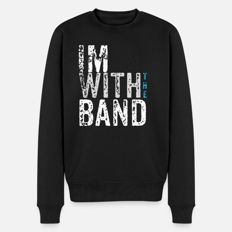 Band - Männer Premium Bio Pullover - Schwarz