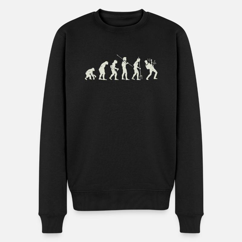 Evolution de la guitare - Pull Premium bio Homme - noir