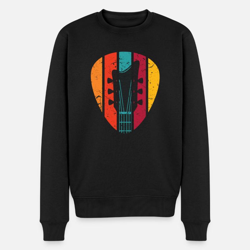 guitare - Pull Premium bio Homme - noir