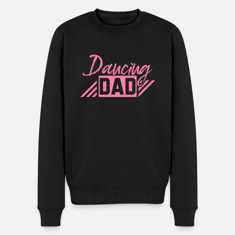 Tanzen Papa - Männer Premium Bio Pullover - Schwarz