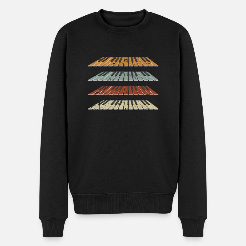 Piano - Pull Premium bio Homme - noir