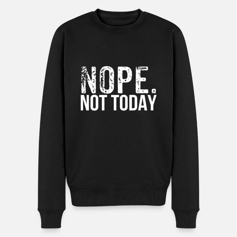 Nope - Men's Premium Organic Jumper - black