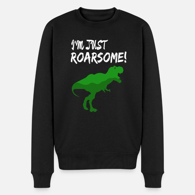 T-Rex - Pull Premium bio Homme - noir