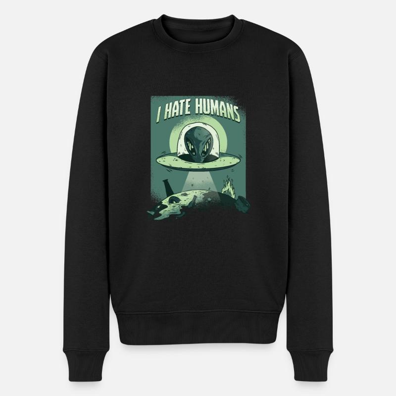Scientifique de la planète Galaxy Planet - Pull Premium bio Homme - noir