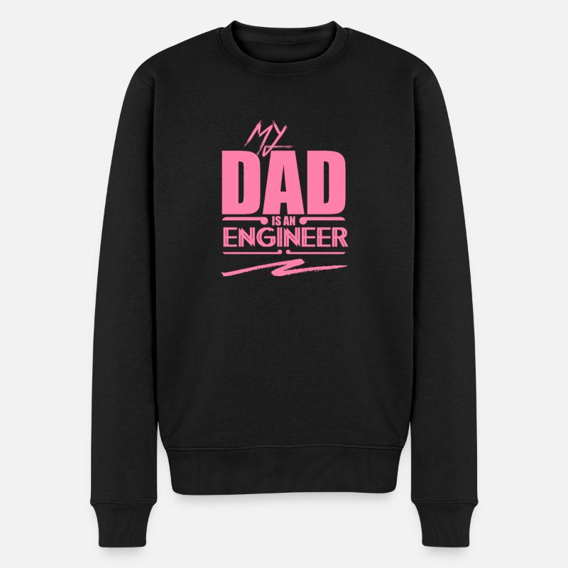 Engineer Engineer Engineering Student Mama - Men's Premium Organic Jumper - black