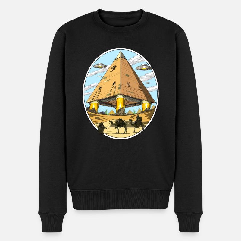 Pyramides Egyptiennes Extraterrestres Space Anunnaki UFO - Pull Premium bio Homme - noir