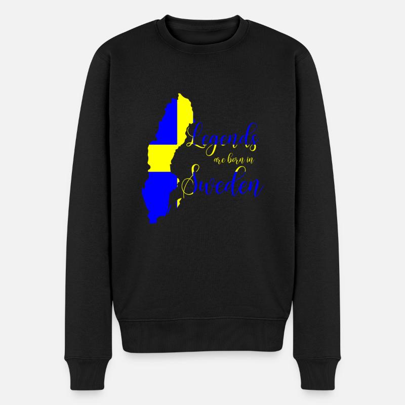 Schweden Helden - Männer Premium Bio Pullover - Schwarz