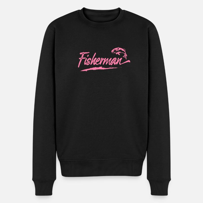 Fischerin - Männer Premium Bio Pullover - Schwarz