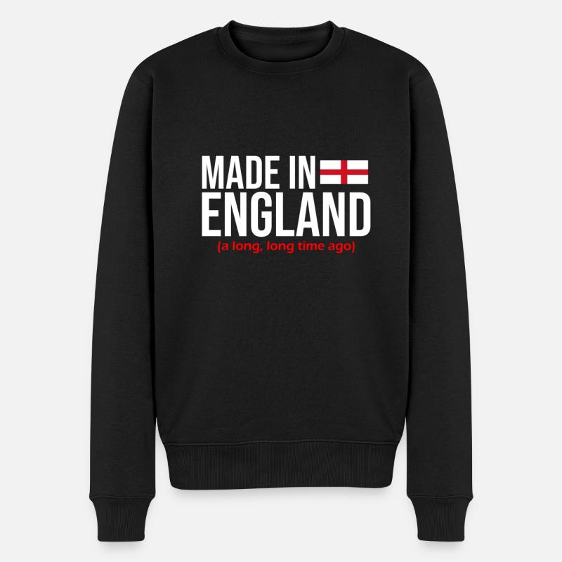 Angleterre Anglais - Pull Premium bio Homme - noir