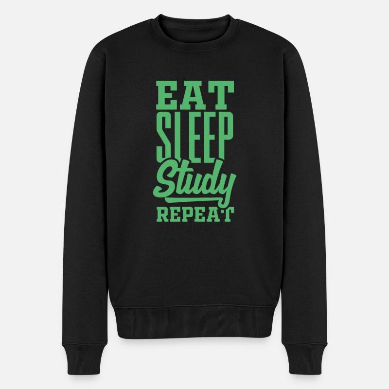 Studieren Studieren Studieren Studieren - Männer Premium Bio Pullover - Schwarz