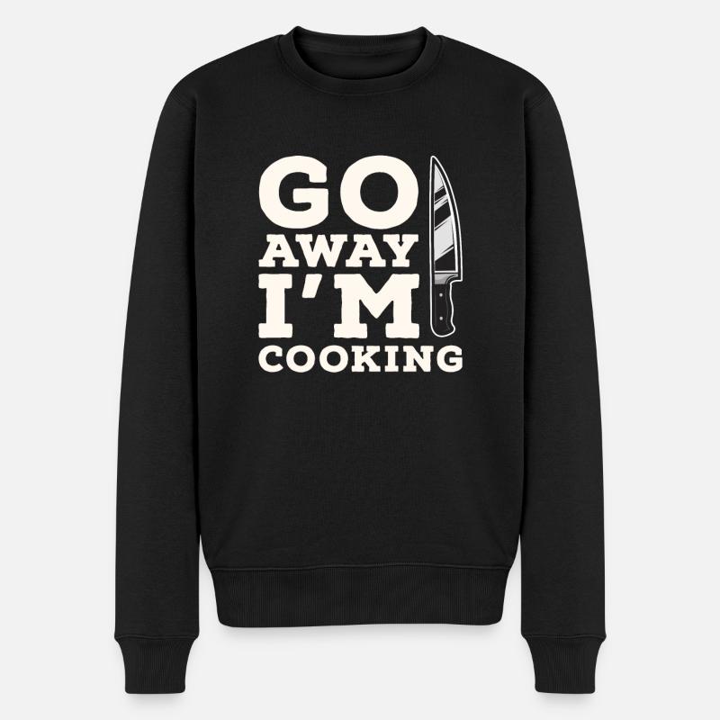Kochen Koch - Männer Premium Bio Pullover - Schwarz