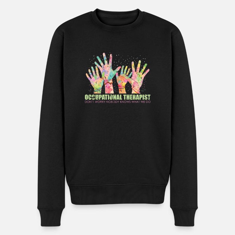 Ergotherapie - Männer Premium Bio Pullover - Schwarz